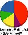 斉藤物産 貸借対照表 2011年3月期