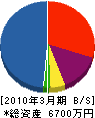 石武工業 貸借対照表 2010年3月期