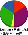 冨田工務店 貸借対照表 2012年5月期