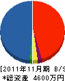 森井工務店 貸借対照表 2011年11月期