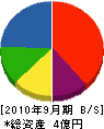 渡松建設 貸借対照表 2010年9月期