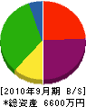 太田建設工業 貸借対照表 2010年9月期