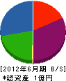 浅口土木 貸借対照表 2012年6月期