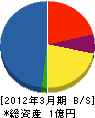 唐沢工務店 貸借対照表 2012年3月期