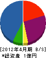 中野土木工業 貸借対照表 2012年4月期