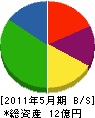 丸杉福井鋼材 貸借対照表 2011年5月期