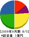橋本建設 貸借対照表 2009年9月期