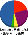 大阪テクノクラート 貸借対照表 2013年3月期