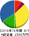斎藤電気工事 貸借対照表 2010年10月期