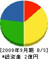 日建保全工業 貸借対照表 2009年9月期