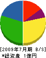 水俣燃料 貸借対照表 2009年7月期 水俣燃料 貸借対照表 2009年7月期