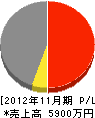 雁子組 損益計算書 2012年11月期