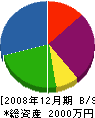 若井管工設備 貸借対照表 2008年12月期