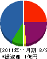 大澤電気 貸借対照表 2011年11月期