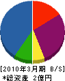 堀内電気 貸借対照表 2010年3月期