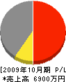 上田土木 損益計算書 2009年10月期