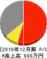 橘田土建 損益計算書 2010年12月期