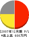 田坂工務店 損益計算書 2007年12月期