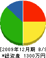 田尾建設 貸借対照表 2009年12月期