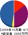 町田屋根 貸借対照表 2009年10月期