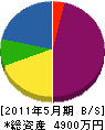 昭花園 貸借対照表 2011年5月期