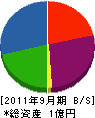 中沢実業 貸借対照表 2011年9月期
