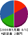 嶋田電気工事 貸借対照表 2008年5月期