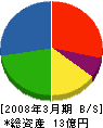 日本環境調査研究所 貸借対照表 2008年3月期