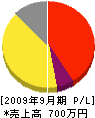 大朋塗建 損益計算書 2009年9月期