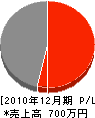 塚田建設 損益計算書 2010年12月期