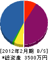ヤナセ建設 貸借対照表 2012年2月期