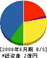 長谷工務店 貸借対照表 2008年6月期