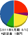 藤垣工務店 貸借対照表 2011年6月期