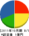 平岡広建設 貸借対照表 2011年10月期