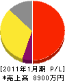 日本消毒 損益計算書 2011年1月期