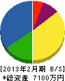 坂井電設 貸借対照表 2013年2月期