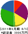 天豊土木 貸借対照表 2011年6月期
