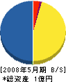 豊国総合建設 貸借対照表 2008年5月期