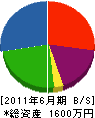 鎌田さく泉工業 貸借対照表 2011年6月期