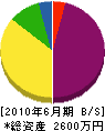 伊藤組 貸借対照表 2010年6月期 伊藤組 貸借対照表 2010年6月期