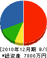 木村浴槽 貸借対照表 2010年12月期