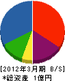 大聡 貸借対照表 2012年3月期