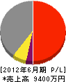 島田組 損益計算書 2012年6月期