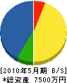 辻井造園 貸借対照表 2010年5月期