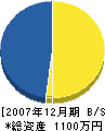 新川組 貸借対照表 2007年12月期
