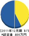 片江畳商店 貸借対照表 2011年12月期