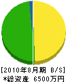 藤田産業 貸借対照表 2010年8月期