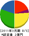 湘南マイホームサービス 貸借対照表 2011年3月期