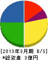 坂本組 貸借対照表 2013年3月期