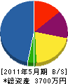 中島建築所 貸借対照表 2011年5月期